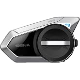 Sena 50S motosiklet Bluetooth kulaklık, d&ouml;ner d&uuml;ğme, Harman Kardon imzalı ses, entegre ağ interkom sistemi ve premium mikrofo