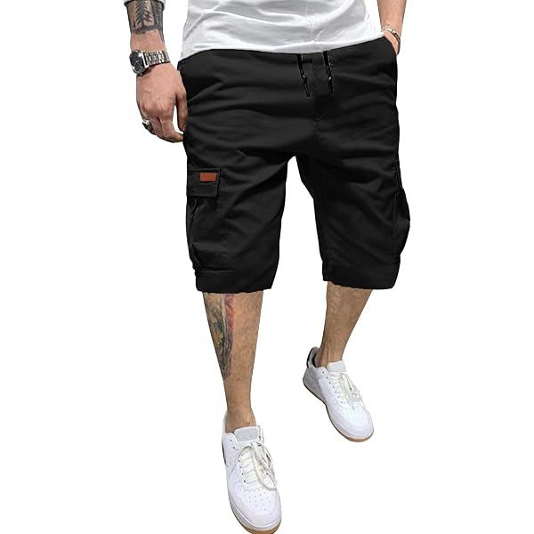 Short Sport Homme YOSICIL Ample Poches Zippées – Séchage Rapide Taille Élastique Grande Taille