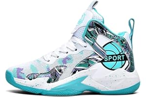 Hixingo Enfant Chaussure de Basketball Garçon Sneakers Baskets Baskets de Basket-Bal Jeunes Unisexe Chaussures de Sport pour Femme Homme Filles