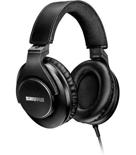 Shure SRH840A Professional Studio Headphones, Premium Comfort