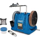 Scheppach TIGER5000S ıslak zımpara sistemi, Homekit dahil | 150 W end&uuml;ksiyon motoru | 200 mm &ccedil;apında değerli oksitten bileme 