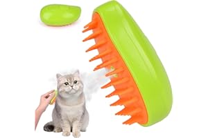 YIZEMAY Miniatur Steamy Cat Brush, spazzola a vapore 3 in 1, spazzola a vapore, spazzola a vapore per gatti e cani (A)