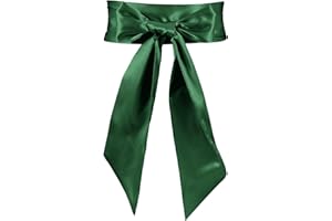 JasGood Damska sukienka, szarfa, pasek dla panny młodej, na wesele, imprezę, dla panny młodej, satynowy pasek w talii na imprezę, na specjalne okazje, szerokość 9,7 cm, jeden rozmiar pasuje do