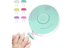 LONNALEE Elektrische Baby Nagelfeile Nagelschneide-Set für Neugeborene Kinder & Erwachsene - Zehen & Nägel (Green)