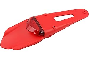 ABCERRSI Motorcycle Rear Fender Brake Tail Light,Dirt Bike 12V LED Stop Signal Brake Lamp for Suzuki Husqvarna TE250 TE300 RMZ250 RMZ450 DRZ40-Red