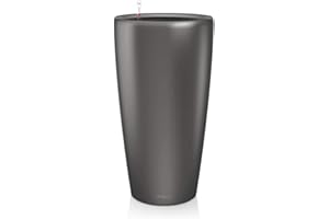 LECHUZA RONDO Premium 40 anthrazit metallic 15743