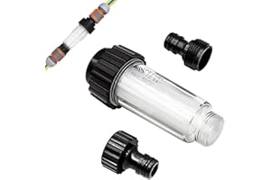 VULEVIRTUE 1 pcs Filtro dell'acqua con adattatore,filtro acqua pulizia ad alta pressione, per Kärcher 4.730-059.0