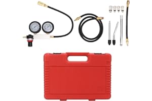 Tester di Tenuta del Cilindro di Aramox, Tester di Tenuta del Cilindro di Gomma del Metallo Strumento di Rilevamento a Doppio Calibro per la Compressione del Motore aina per il Test del Tasso di