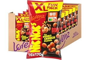 ‎LORENZ SNACK WORLD LORENZ | NicNac's XL Fun BBQ | 16 x 170g | vegan