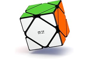 Roxenda Speed Cube Magico, Puzzle Irregolare Veloce e Fluido per Bambini - Rompicapo Giocattoli per Divertimento Sequenziale (Skewb Cube)