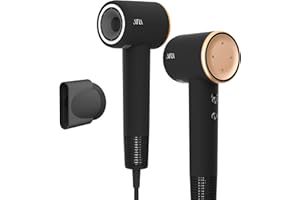 ‎AINA AINA Haartrockner, bürstenloser Motor Föhn - Föhnen für Frauen 4C dickes Haar, 110.000RPM, magnetische Aufsätze für unterwegs und leicht,Intelligentes Thermostat zum Schutz der Haare(Luxuriöses Gold)