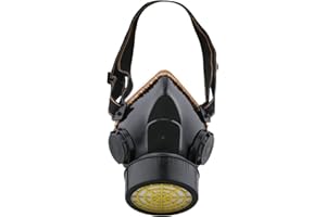 Ewolee mascarilla de protección respiratoria, máscara de gas de carbón activado, máscara de pintura contra polvo fino / partículas, para barnizar, polvo, pulido mecánico, soldadura