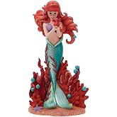 Enesco Disney Showcase Botanik K&uuml;&ccedil;&uuml;k Deniz Kızı Ariel Heykelcik, 20 cm, &Ccedil;ok Renkli