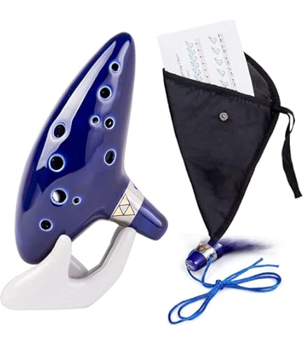 Ocarina Night By Noble - Plastica Gomma Nera, Strumento Musicale Preciso
