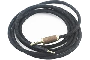 NewFantasia 4,4 mm symmetrischer Stecker 6N OCC Kupfer versilbertes Kabel 4,4 mm symmetrisches Kabel kompatibel mit Sennheiser HD598 HD598 SE, HD560s HD598 Cs, HD598 SR, HD599 Kopfhörer,