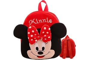 LGQHCE M Peluche Borsa Per Scuola, Simpatico Zaino con Animali Dei Cartoni Animati M Zainetto Peluche per Bambini Zaino da Viaggio Zaino per Bambini Zaino Cartoni Animati per Bambini 1-4 Anni