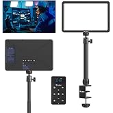 ULANZI K20 Key Light LED Videoleuchte mit Fernbedienung, Professionelles Studio LED Panel mit 600 Lumen und 10W, 11" Video Li