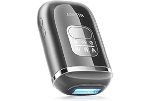 SALLOOT 22J Epilatore Luce Pulsata con Doppio Impulso IGBT, 78W Epilatore laser Definitiva e Professional per peli ostinati,Epilatore laser con 4 °C Ghiaccio in Zaffiro per Donna Ascelle Bikini Corpo,Viaggio