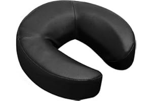 HOINCO Massage Cojín de Cara hacia Abajo, cojín para la Cara, cojín para el reposacabezas, cojín de Mesa de Masaje,universal reposacabezas cara resto cuello cabeza cojín para masaje sillas Spa cama (negro)