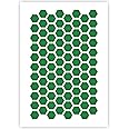 QBIX Hexagon Stencil - Honeycomb Stencil - Pattern Stencil - A5 Size - Reusable Kids Friendly DIY Stencil for Painting, Baking, Crafts, Wall, Furniture