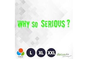 Decus Why So Serious Large L 0361 (Neon Verde) // Adesivo OEM JDM Style Vinyl Transfer