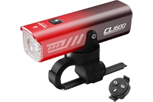 towild CL1600 Luci Bici, 1600 Lumen 5000mAh Fanale Anteriore Bici Intelligente Ciclismo Luce Anteriore Bicicletta 5 modalità Luminosità Tipo C Ricaricabile Faro Bici LED