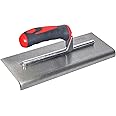 Faithfull Soft-Grip Concrete Edging Trowel, Carbon Steel Blade for Shaping Concrete & Render – 11 Inch