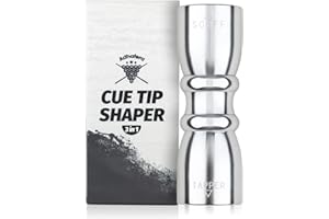 Adhafera Cue Tip Shaper, 3 in 1 of Snooker Cue Tip Shaper, the Snooker Accessories for Effective and Rapid Repair Cue Tip