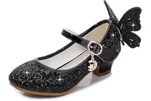 AQIYI Mädchen Prinzessin Schuhe Kinder Party Glitzer Pumps Hochzeitskleid Schuhe Mädchen Mary Jane Tanzschuhe