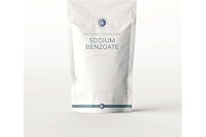 Mystic Moments | Sodium Benzoate Powder 1Kg | Cosmetic Grade Preservative for Skincare & Toiletries | Prevents Microbial Growth | Shelf Life Extension | External Use Only
