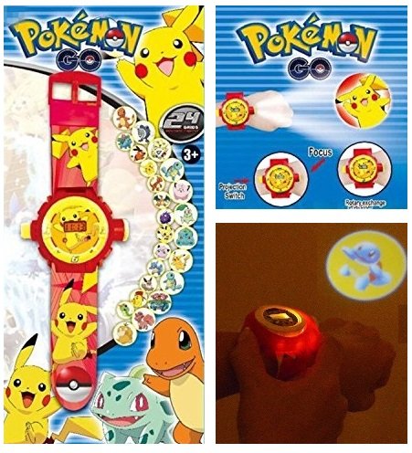 Preisvergleich Produktbild Goodies Pokemon Pikachu Armbanduhr Beamer 20 Bilder