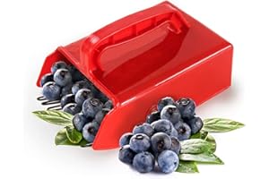 BANAPOY Zbieracz jagód, Zbieracz jagód w metalu z metalowym grzebieniem, Kosz na kombajn jagodowy z ergonomicznym uchwytem do borówki brusznicy malinowej, Zbieracz ogrodowy