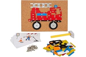 Small Foot Młotek dla dzieci od 3 lat, 12360 zabawek, z drewna, z deską korkową i młotkiem