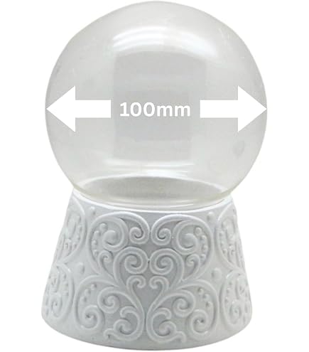 SNOWGLOBE For You - Kit DIY Boule à Neige 65mm Avec Base Porcelaine Blanche