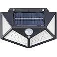GRIFEMA GD203 Solar Security Lights Outdoor with Motion Sensor, 100LED, 3 Modes, Outdoor Garden Wall Lights Solar Powered, Waterproof IP65 for Garden, Yard, Pathway, Cool White