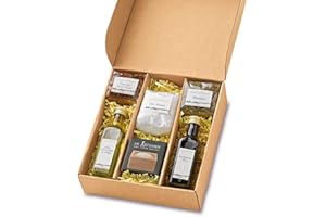 FATTORIA SAN VINCENZO Fattoria Geschenk Set mit italienischen Spezialitäten | Präsentkorb gefüllt mit Olivenöl, Balsamico Essig und italienischen Kräutern | Feinkost Geschenkidee