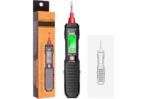Beröringsfri Spänningstestare Spänningsdetektor Penna Elektrisk Tester med LED-ljus Kretstestare Live Null Wire Tester AC12-3