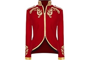MVFEUIJ Disfraz de príncipe para hombre, abrigo steampunk, chaqueta gótica, estilo retro victoriano medieval, disfraz de Halloween