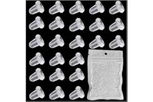 YZMMXZ 200 Pcs Attache Boucles D'Oreilles Silicone, Bouchon Boucle D'Oreille, Bouchons D'Oreille En Silicone Transparent, Attache Boucles D'Oreilles