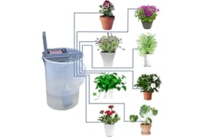 AQUALIN 10 Pots Irrigation Système Automatique Arrosage Potager Plantes d'intérieur