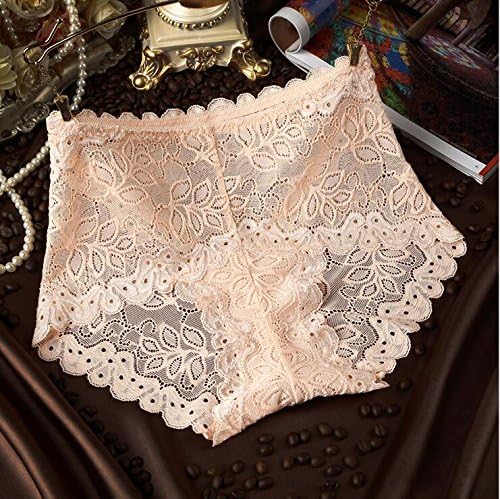 BESIDE STAR Women's Underwear No Wrinkles 100% Cotton Boxer Briefs Novelty Comfortable Knickers with Pure Sexy Color Show the Beauty of Female's Body (Light Yellow)