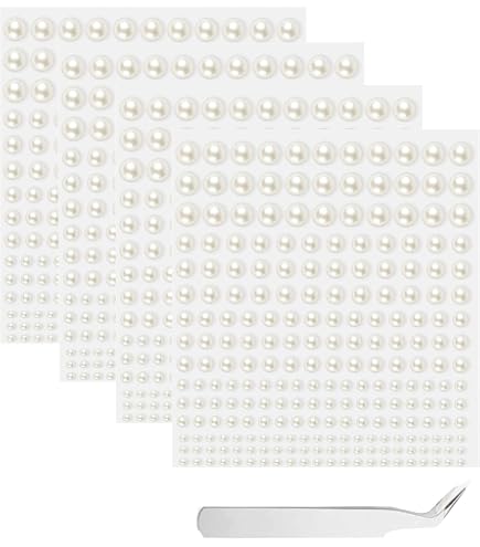 FEMBW Selbstklebende Glitzersteine & Strass – Set Mit 973 Steinen In 3-6 Mm, Für Gesicht, Nägel & Basteln