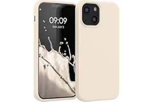 kwmobile Etui kompatybilne z Apple iPhone 13 Mini - silikonowe etui na telefon komórkowy - etui na telefon komórkowy miękka powierzchnia - bezprzewodowe ładowanie - Moon Glow