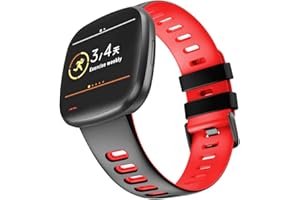 KINOEHOO Correas para relojes Compatible con Fitbit versa 3/sense Pulseras de repuesto.Correas para relojesde siliCompatible cona.