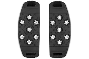 ProLeo 1 Paar Schuh Spikes,Universal Anti Rutsch Schuhspikes Mit Klettverschlüsse, Schnee Steigeisen Mit Klettverschlüsse