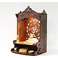 Sehaz Artworks Puja Mandir for Home Wall Mounted | Wooden Temple | Pooja Mandir for Home | Pooja Stand