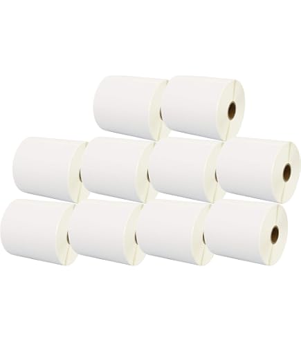 Lot De 5 Rouleaux Étiquettes Thermiques 100x150mm - Pour Imprimantes Zebra GK420, GX420 - 1250 Étiquettes - 11