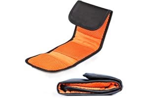 HOMYWORD Bolsa de Bolsa de Filtro de 3 Bolsillos Plegable Bolsa de Transporte para Canon Nikon Sony Filtros de cámara (3 Bolsillos)