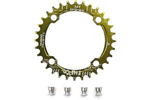 UPANBIKE Bicicleta Narrow Wide Plato 104 BCD Forma Redonda Sola Cadena Anillo Dientes