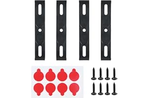 EDDRFY 4pcs Number Plate Holder Clips, 118x19mm Frameless Car Number Plate Holder Bracket Kit, Universal License Plate Holder Fixings for 110mm Plates, Secure Licence Plate Holder for Vehicles